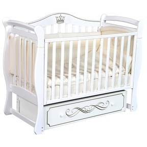 Кровать Кедр Bella 1 с маятником и ящиком