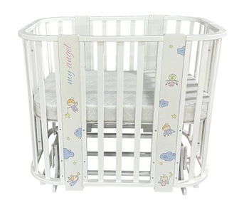 Детская кровать Антел Ariel 5в1 с маятником и расширением до 140 см 