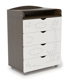 Пеленальный комод СКВ 4 ящика Жираф