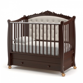 Детская кровать Гандылян Жанетт (колеса, продольный маятник)