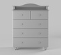 Комод Incanto NUVOLLA LUX 800/5 с откидным пеленальным столиком