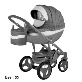 Коляска Adamex Monte Deluxe Carbon 2 в 1