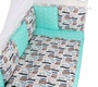 Комплект AmaroBaby Premium в кроватку 18 предметов (6+12 подушек-бортиков) разные расцветки