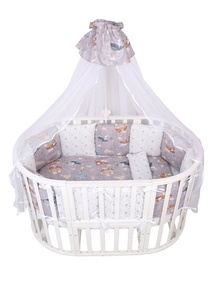 Комплект AmaroBaby Premium в кроватку 18 предметов (6+12 подушек-бортиков) разные расцветки