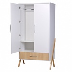 Шкаф двухсекционный Polini kids Porto 3100 с 1 ящиком