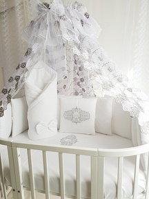 Набор для круглой и овальной кроватки Ecoline ODELIS (19 пред)