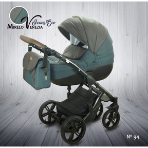 Детская коляска Mirelo Venezia Jeans/Eco 3 в 1 с автокреслом 