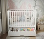 Детская кроватка Mika Долорес маятник, колеса, автостенка