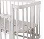 Кровать Indigo Bella 120х60 см с продольным маятником и колесами