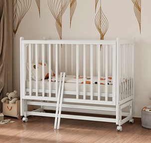 Детская кровать Incanto Lika Exclusive маятник+колеса+съемные рейки