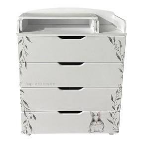 Детский комод Indigo Baby Line 800/4 ЛДСП, МДФ с пеленальной доской 