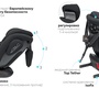 Автокресло INDIGO SMART Isofix 0+1+2+3 (0-36 кг) поворотное 