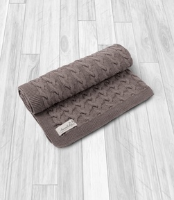 Детский вязаный плед Amarobaby Pure Love Косичка