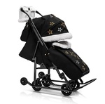 Супер-премиальные санки-коляска PIKATE-SM LIMITED EDITION со звездами