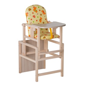 Стул-трансформер для кормления ГНОМ с регулируемой спинкой 