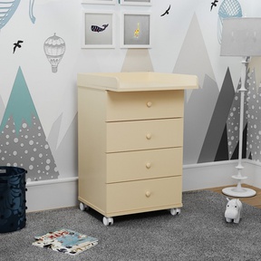 Комод Mika Eva 600/4 со съемным пеленальным столиком 