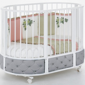 Кровать трансформер Островок Уюта EVA декор VIP, маятник, колеса