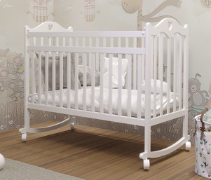 Кровать Incanto Sofi с сердечком колесо-качалка