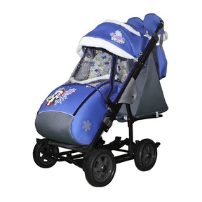 Санки-коляска Galaxy Snow City-3-1 на больших колесах Eva 