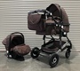 Детская коляска-трансформер Барс 3103 3 в 1 с автокреслом 