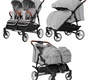 Детская коляска для двойни CARRELLO Connect  с люльками-переносками