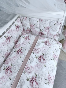 Комплект белья в кроватку Lepre Lovely Roses New 6 предметов