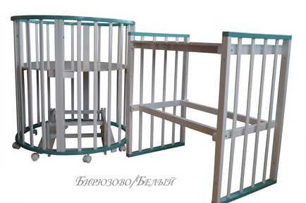 Детская кроватка трансформер Laura 6 в 1 с маятником