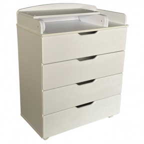 Комод Антел Ульяна (8) 800/4 МДФ с пеленальной доской, с шариковыми направляющими