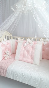 Набор в кроватку для новорожденных Ecoline Мягкое облако (11 предметов) 