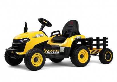 Детский электромобиль Трактор Rivertoys K111KK с прицепом