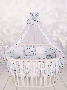 Комплект в кроватку 18 предметов AmaroBaby  EXCLUSIVE Soft Collection (с балдахином) 