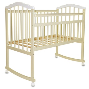 Кроватка MALIKA Melisa-2 LUX колесо-качалка без ящика