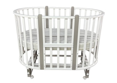 Детская кровать Антел Malenkiy Princ с маятником и колесами 