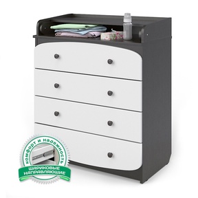 Комод Атон Щелкунчик КР 80 К/4 ПВХ с шариковыми направляющими 4 ящ. 