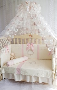 Набор в кроватку для новорожденных Ecoline MILANA 