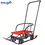 Снегомобиль Snow Galaxy Black Auto с резиновыми колесами