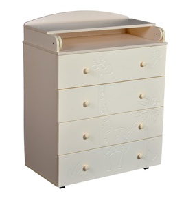 Детский комод Кедр Victoria 804 Жираф с пеленальным столиком 