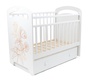 Кровать Sweet Baby Rosa маятник с ящиком 
