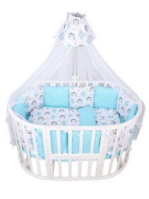 Комплект AmaroBaby Premium в кроватку 18 предметов (6+12 подушек-бортиков) разные расцветки