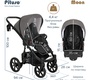 Коляска PITUSO MOON 2 в 1 кожа 