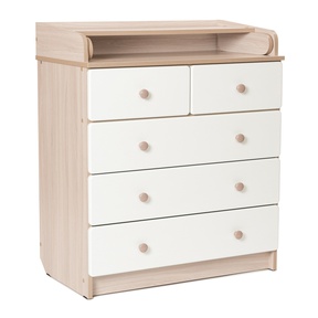 Пеленальный комод BEBIZARO WAXED FIVE