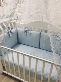 Набор в кроватку Ecoline Нежная Зефирка (11 предметов)