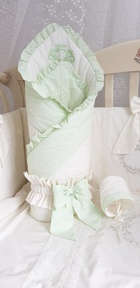 Конверт одеяло на выписку из роддома Ecoline Cherry Flower