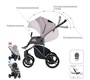 Коляска Bebetto Bresso (экокожа+ткань) 2 в 1 