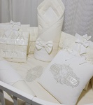 Набор в кроватку Ecoline ЖЕМЧУЖИНА (20 предметов) с конвертом