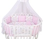 Комплект AmaroBaby Premium в кроватку 18 предметов (6+12 подушек-бортиков) разные расцветки