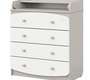Детский комод Indigo Classic 800/4 c откидным пеленальным столиком, МДФ, ЛДСП