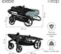 Коляска IBEBE I-Stop Leather 2 в 1 с электронной тормозной системой