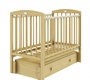 Кроватка Malika LILU-6 универсальный маятник с ящиком