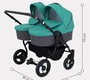 Коляска Rant DREAM DUO by BartPlast 2 в 1 для двойни